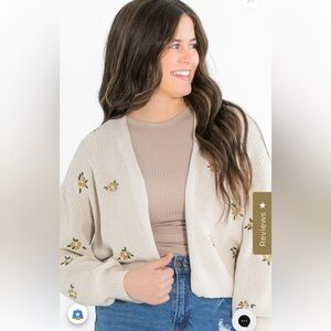 Dex Garden Party Floral Cardigan Plus Size 2X NWT